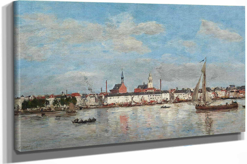 The Quay At Antwerp by Eugene Boudin