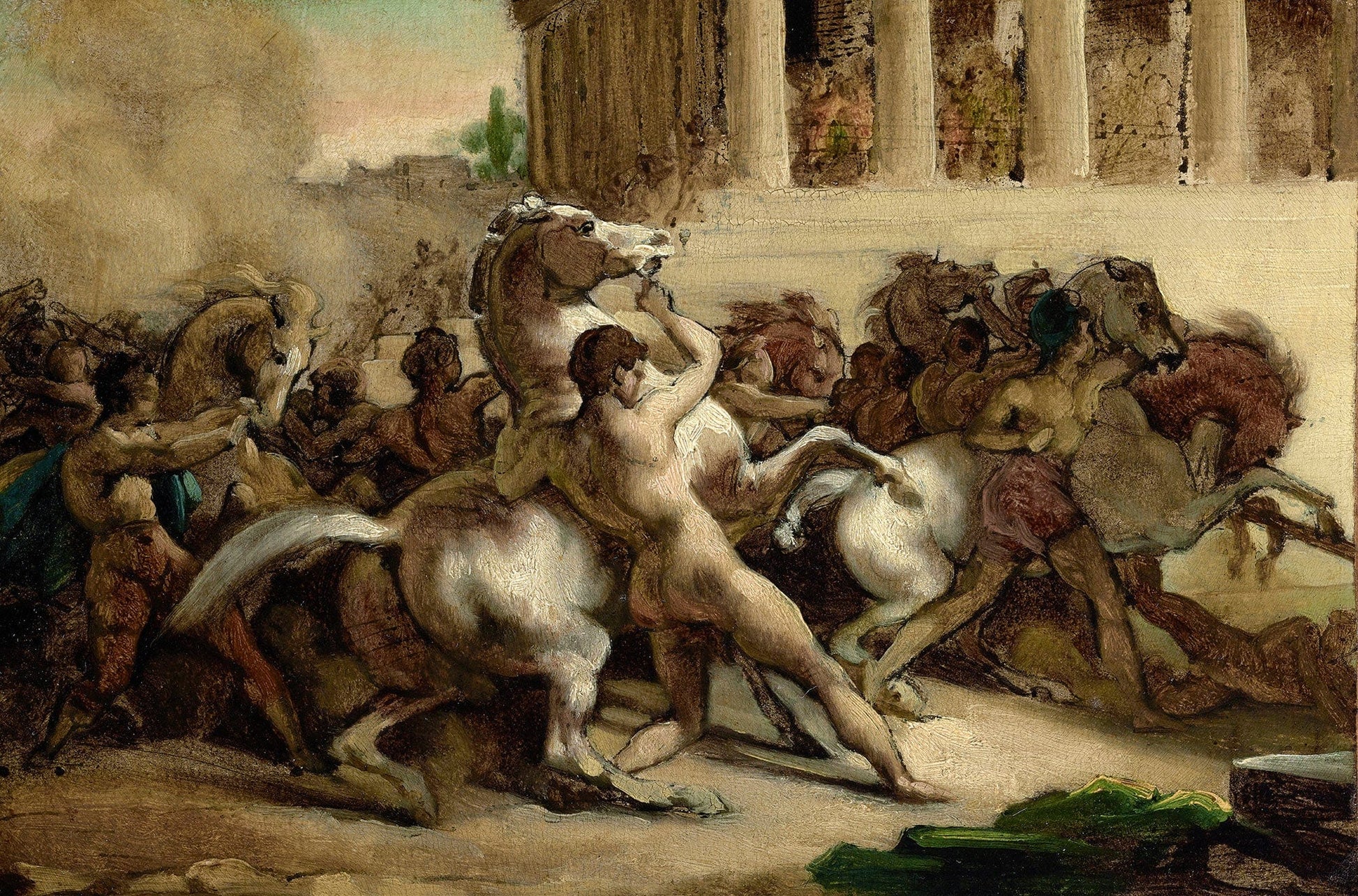 The Race Of The Riderless Horses by Theodore Gericault