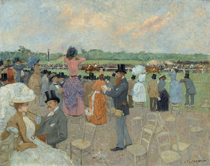 The Races At Longchamp by Jean Louis Forain