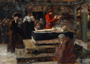 The Raising Of Jairuss Little Daughter Before by Albert Von Keller