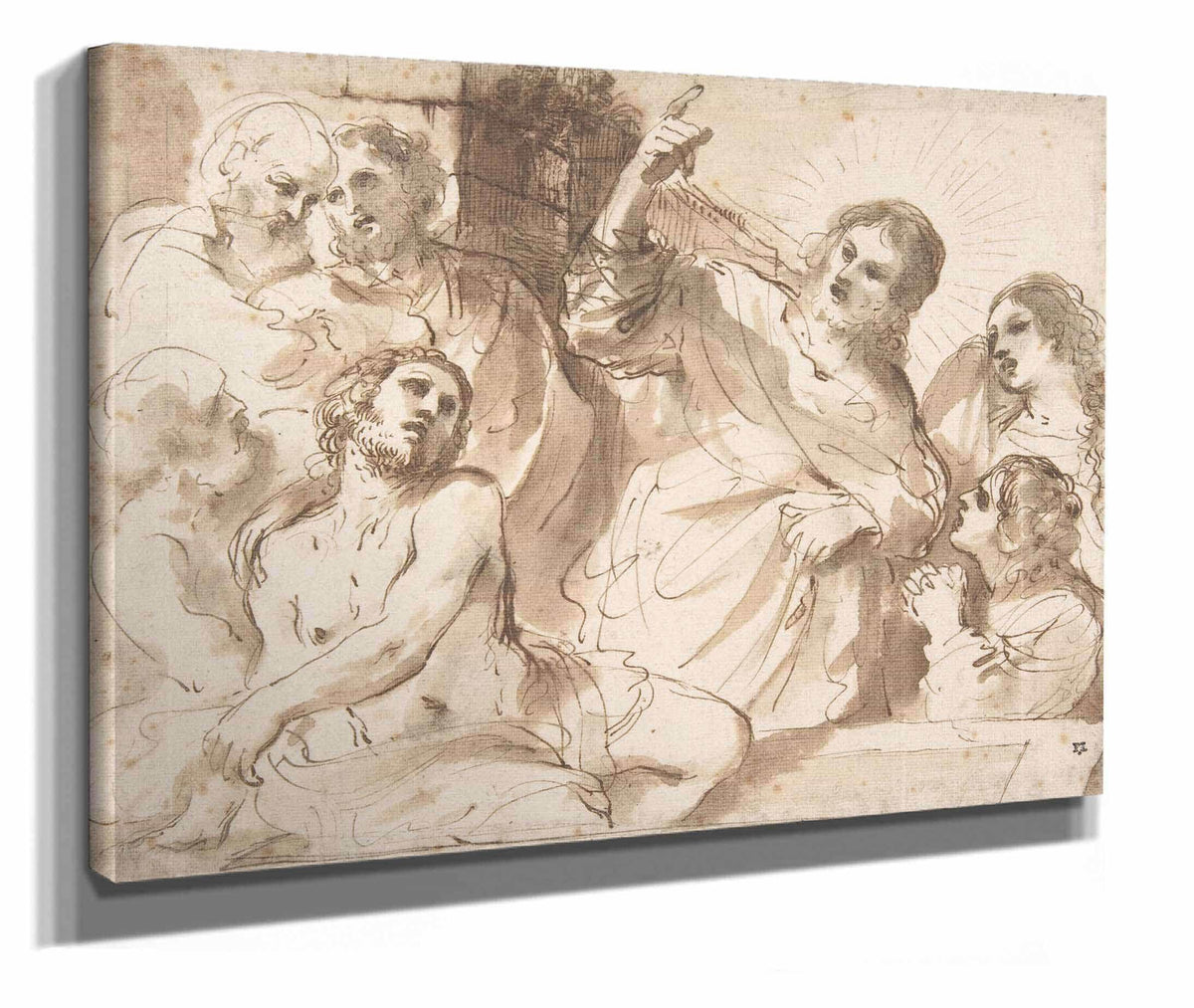 The Raising Of Lazarus by Guercino