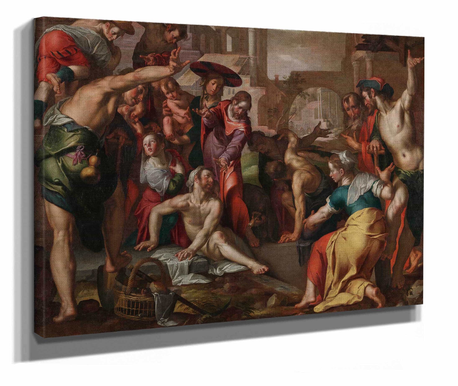 The Raising Of Lazarus by Joachim Wtewael