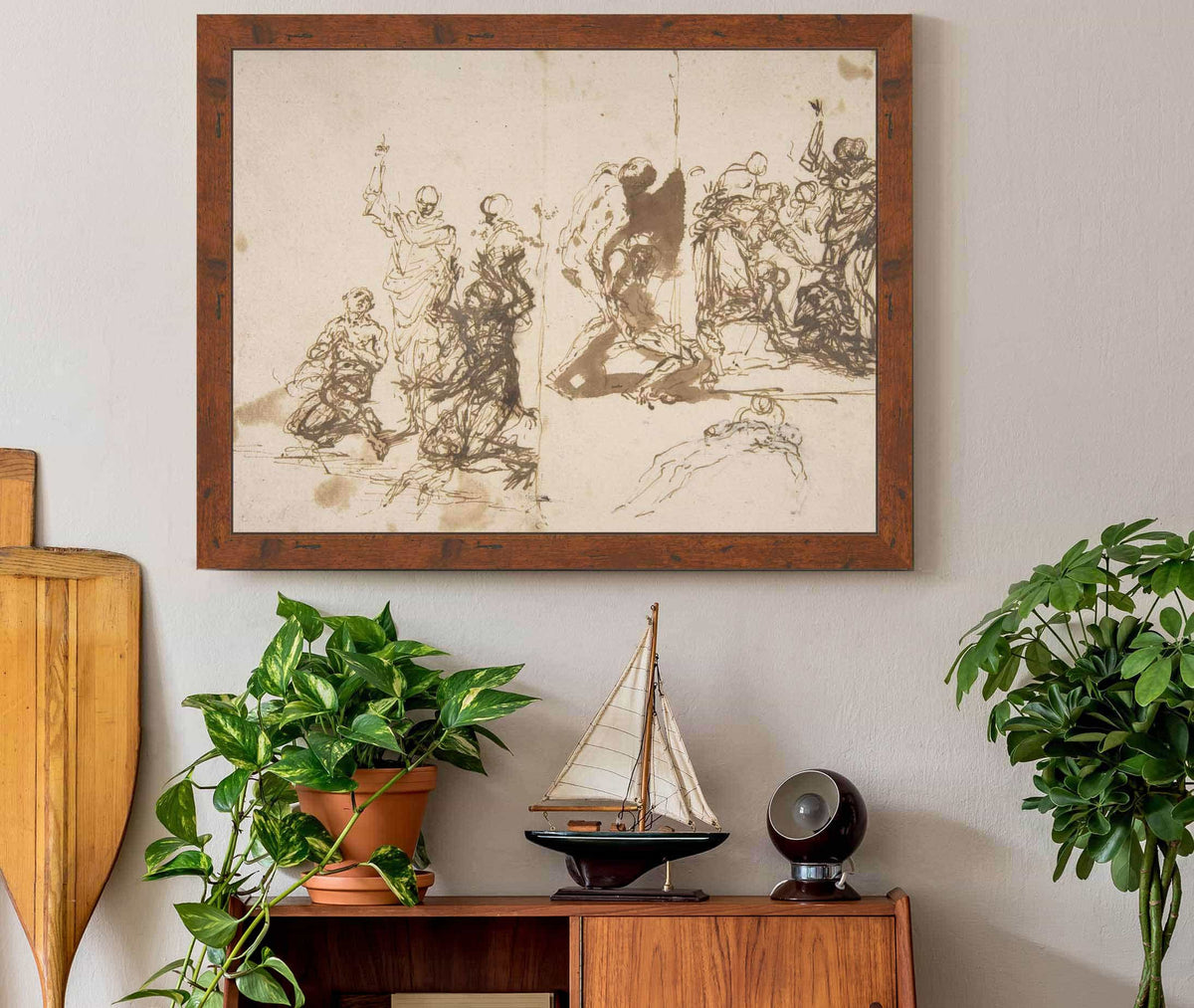 The Raising Of Lazarus  by Salvator Rosa