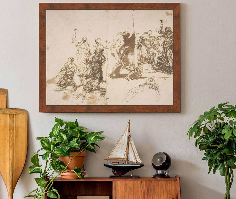 The Raising Of Lazarus  by Salvator Rosa