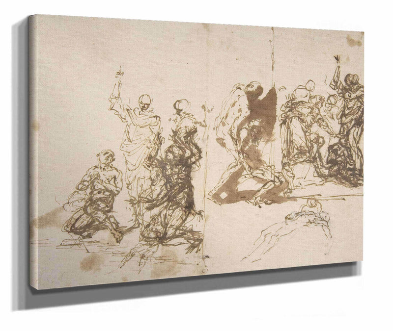 The Raising Of Lazarus  by Salvator Rosa