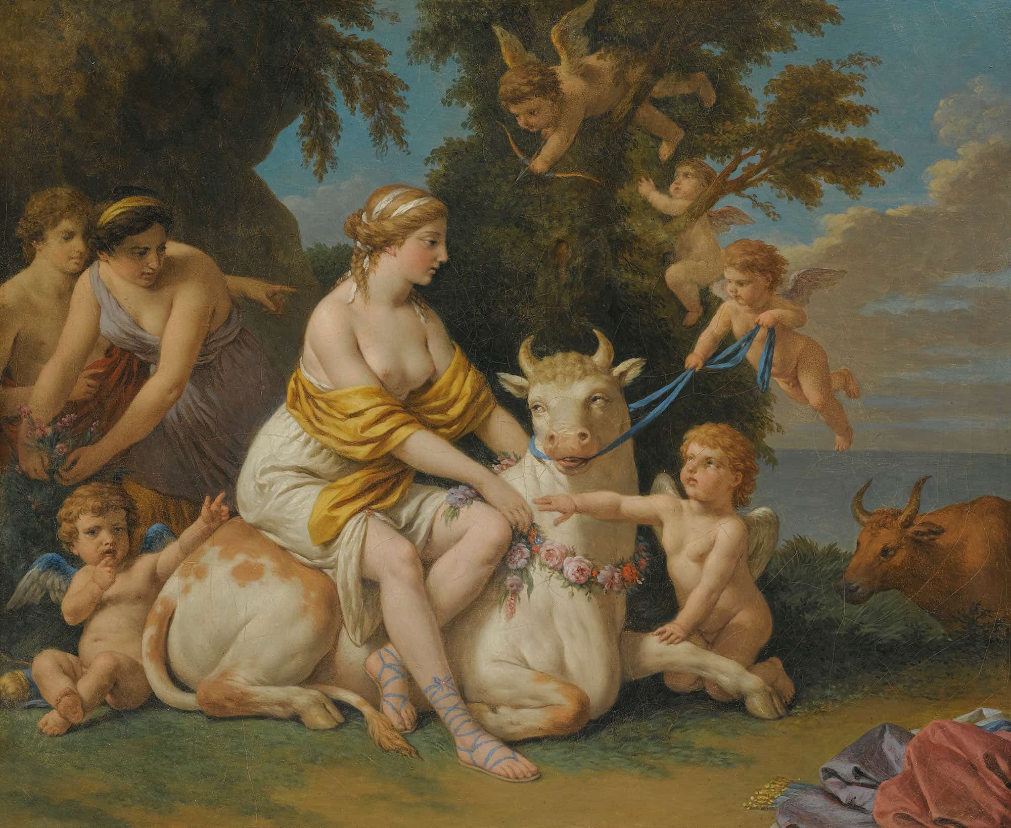 The Rape Of Europa by Louis Jean Francois Lagrenee