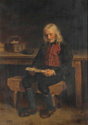 The Reader Jan Tanne by Adolph Tidemand