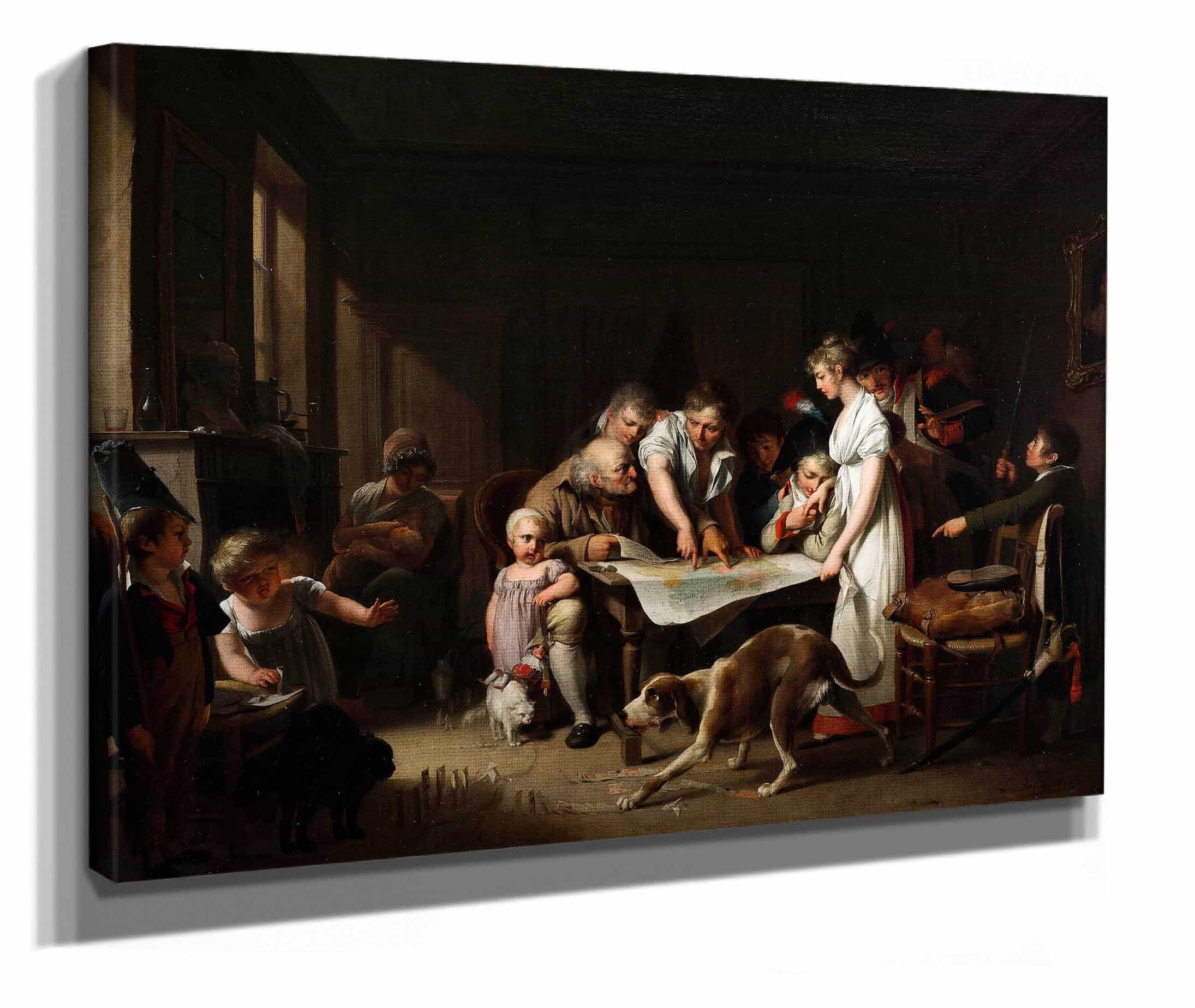 The Reading Of The Bulletin Of The Grand Army by Louis Leopold Boilly