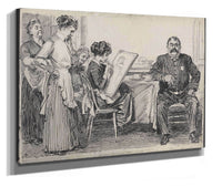 The Reason Dinner Was Late by Charles Dana Gibson
