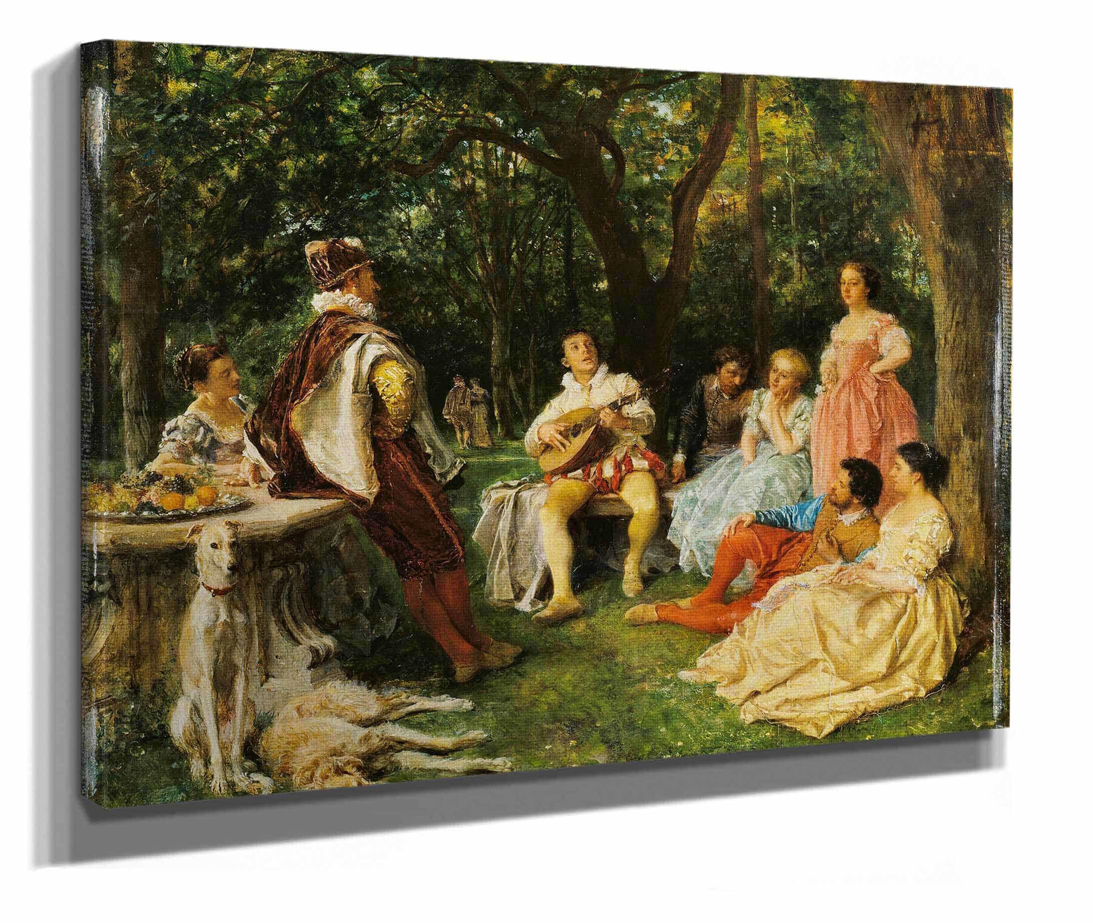 The Recital by Ernest Meissonier