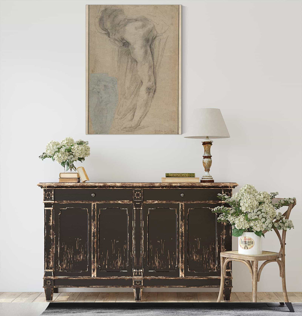 The Reclining Headless Body Of Holoferne   by Guido Reni