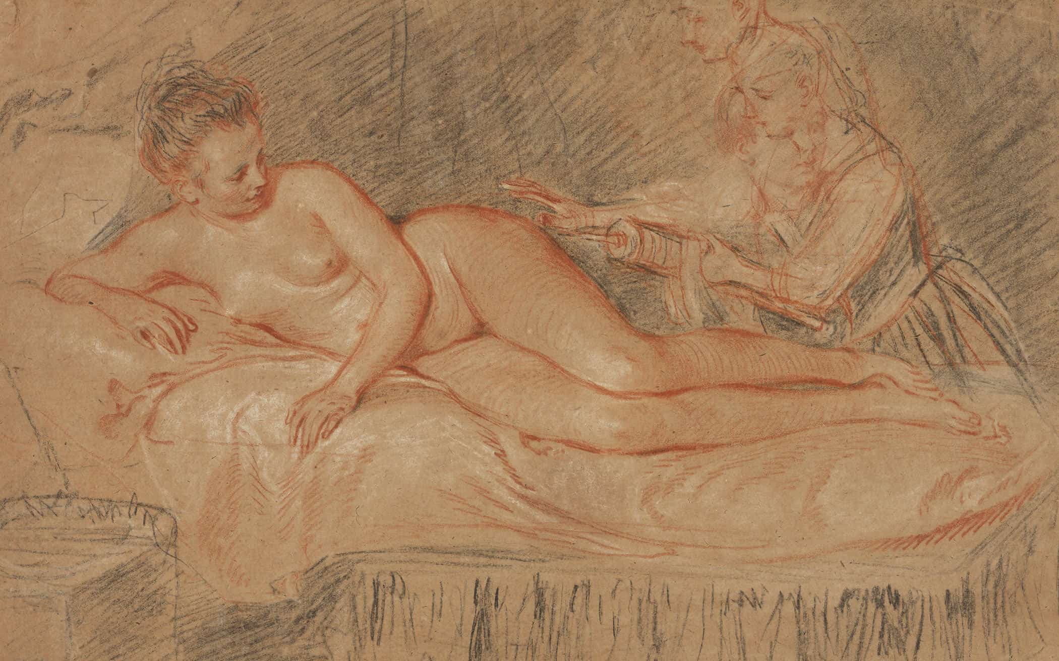 The Remedy   by Jean Antoine Watteau