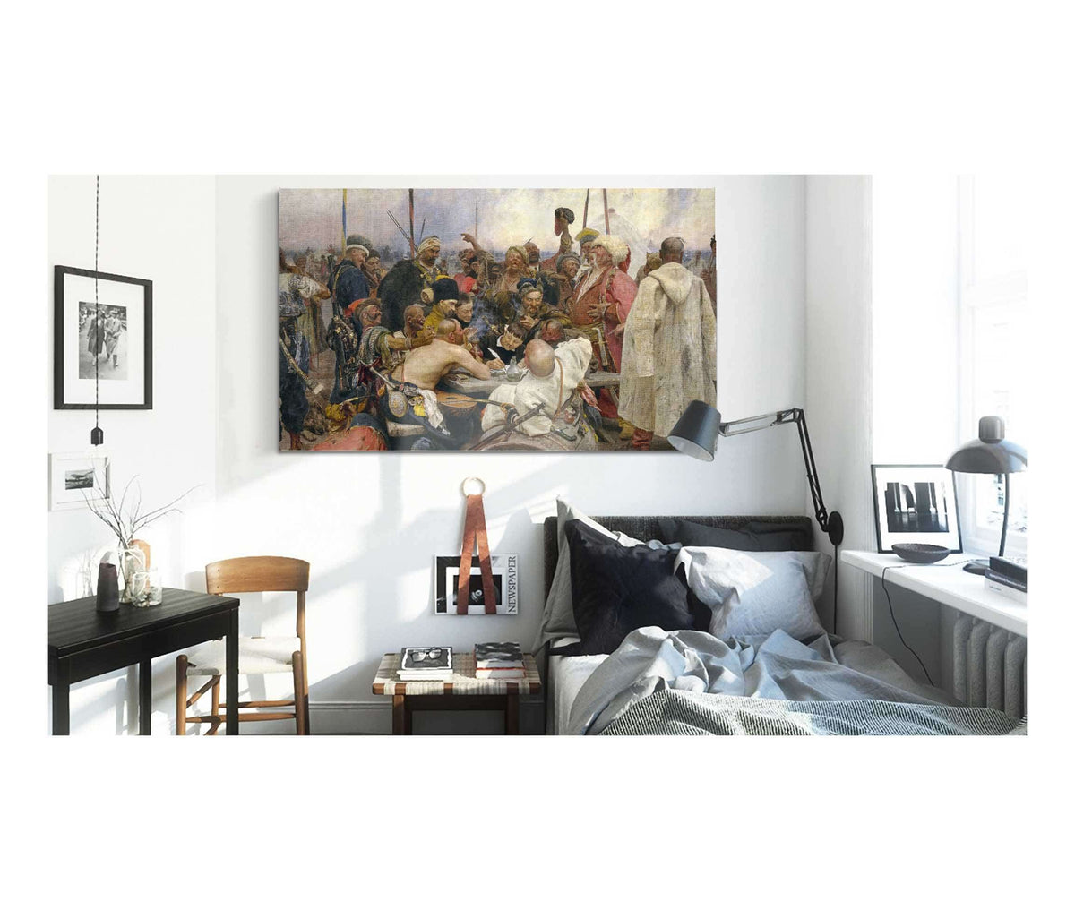 The Reply Of The Zaporozhian Cossacks To Sultan Mehmet Iv by Ilya Efimovich Repin