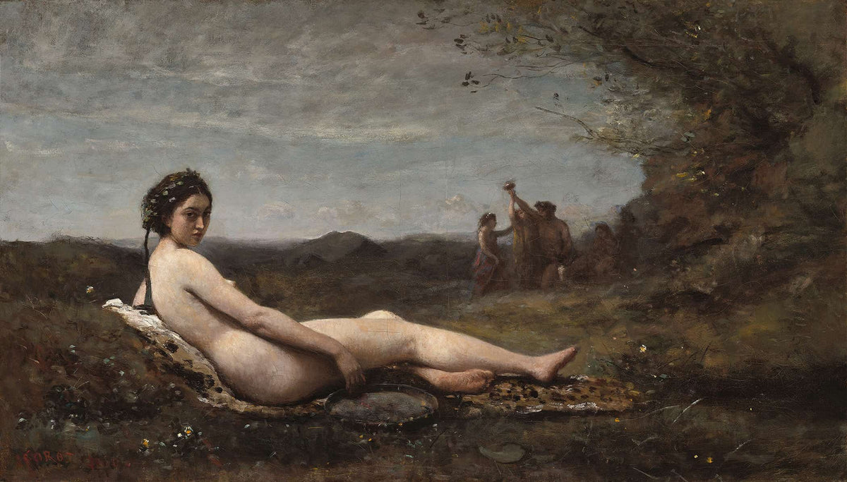 The Repose  by Jean Baptiste Camille Corot