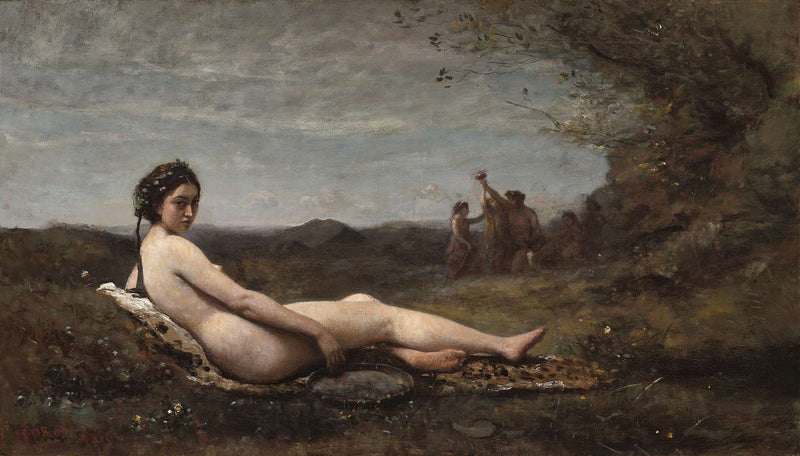 The Repose  by Jean Baptiste Camille Corot