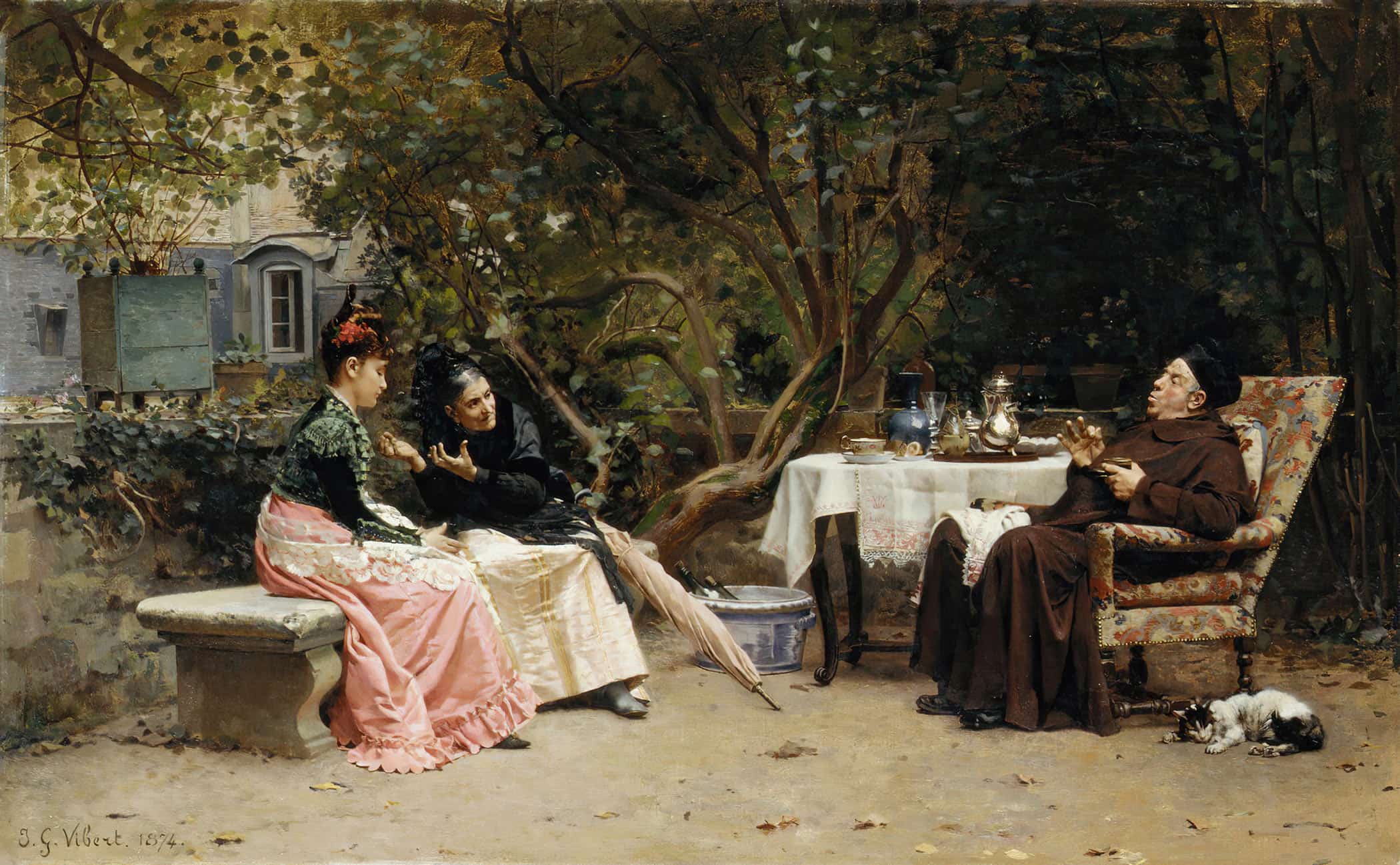 The Reprimand by Jehan Georges Vibert