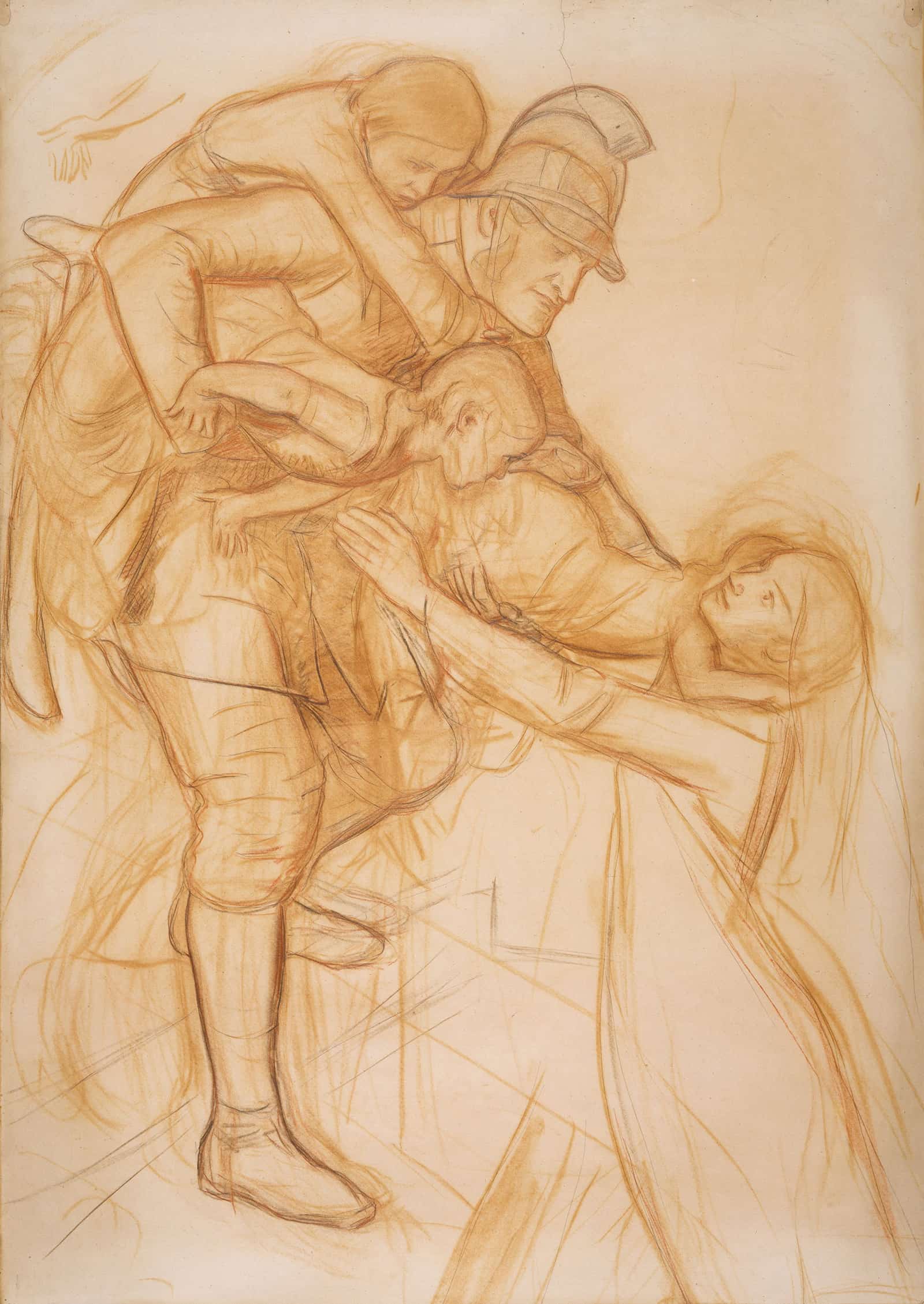 The Rescue by Sir John Everett Millais