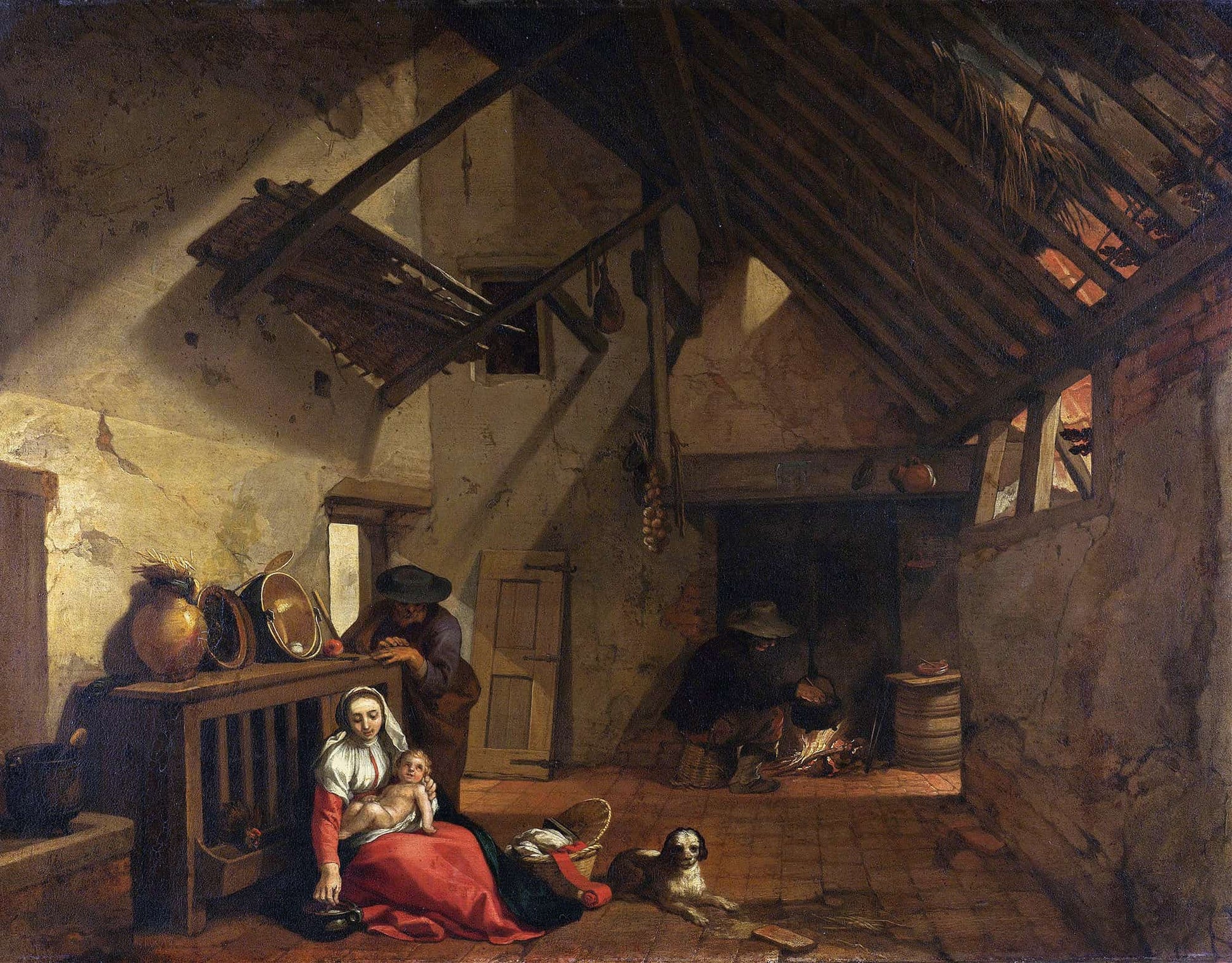 The Rest On The Flight Into Egypt by Abraham Bloemaert