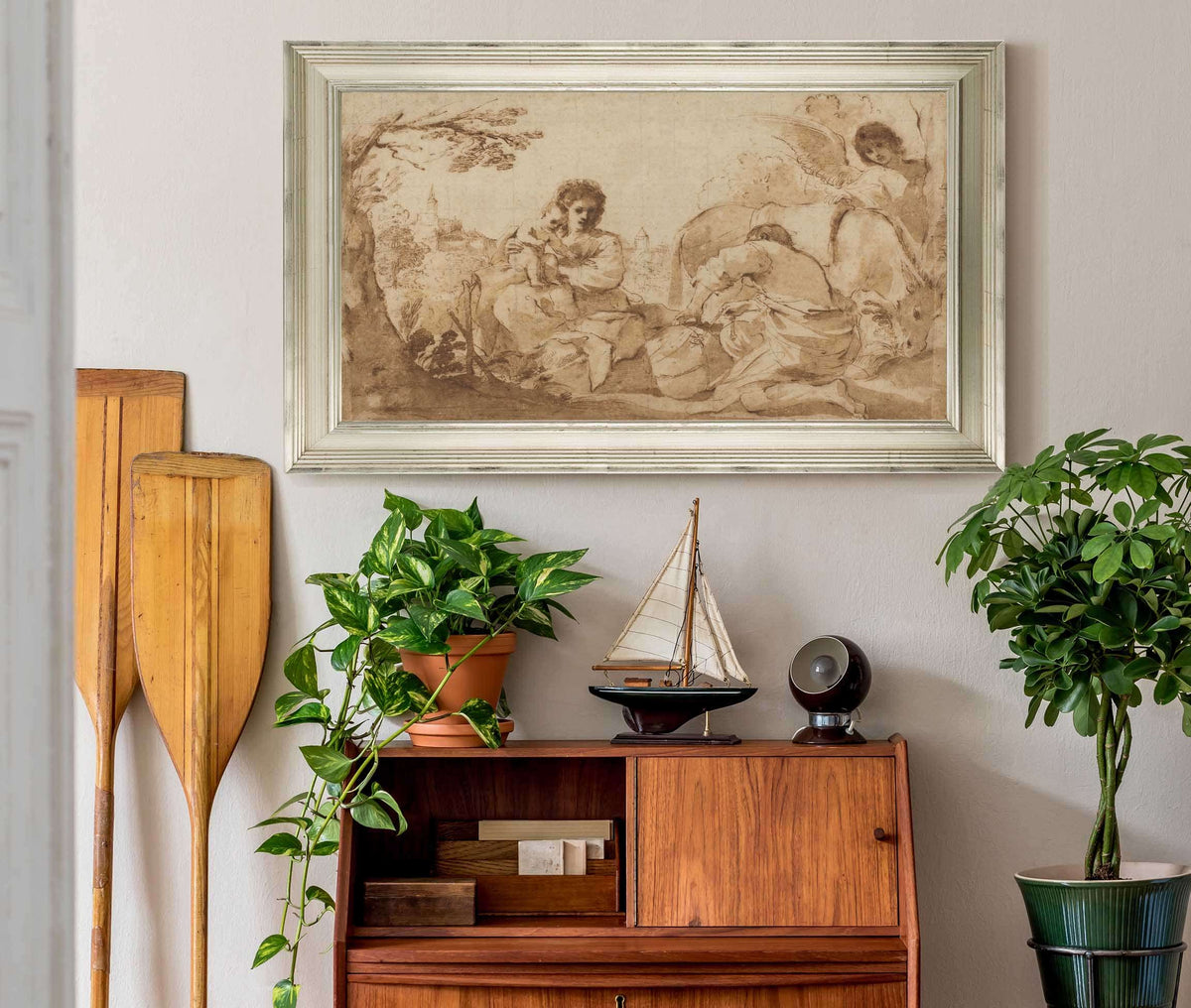 The Rest On The Flight Into Egypt by Guercino