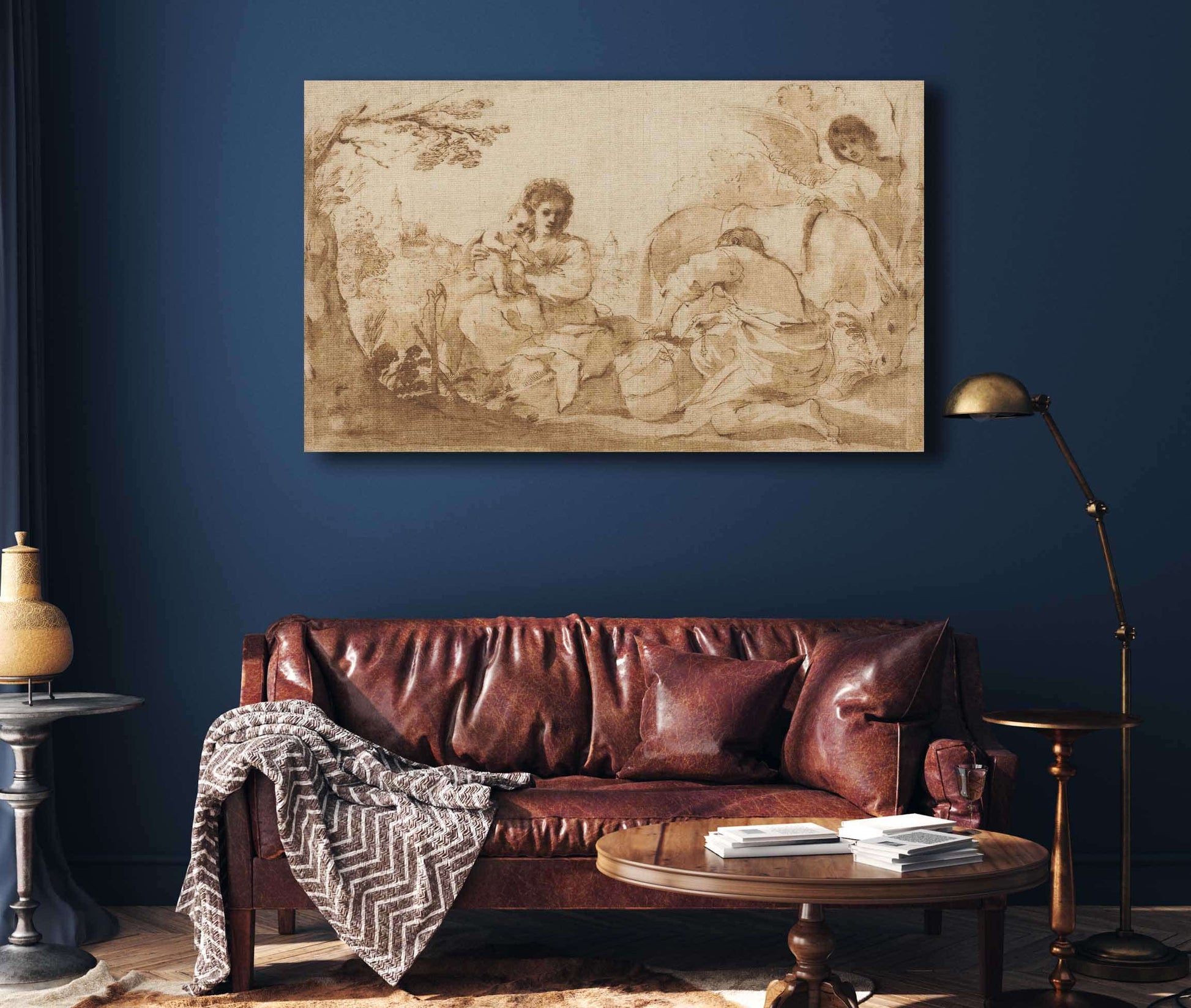 The Rest On The Flight Into Egypt by Guercino