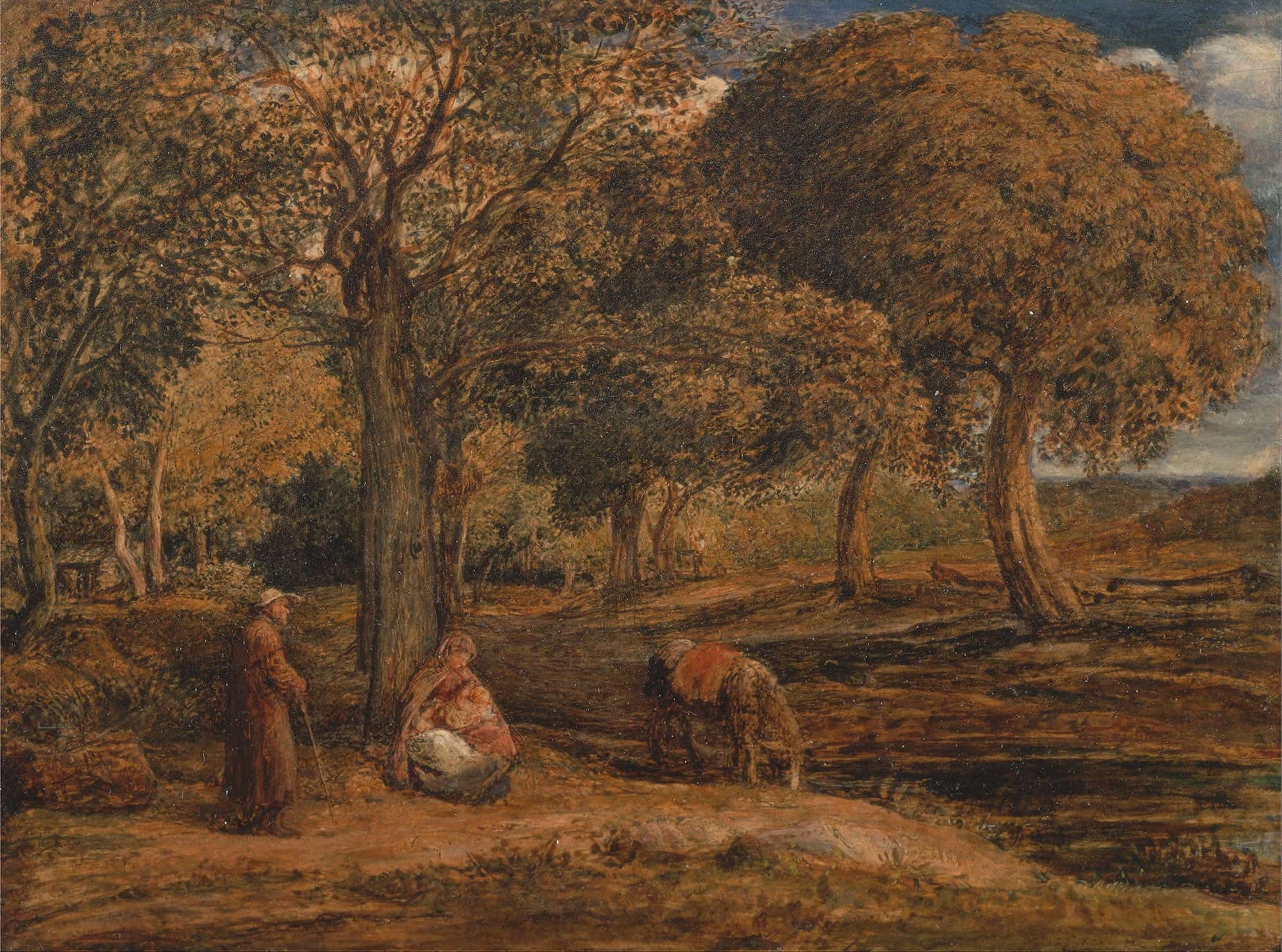 The Rest On The Flight Into Egypt by John Linnell