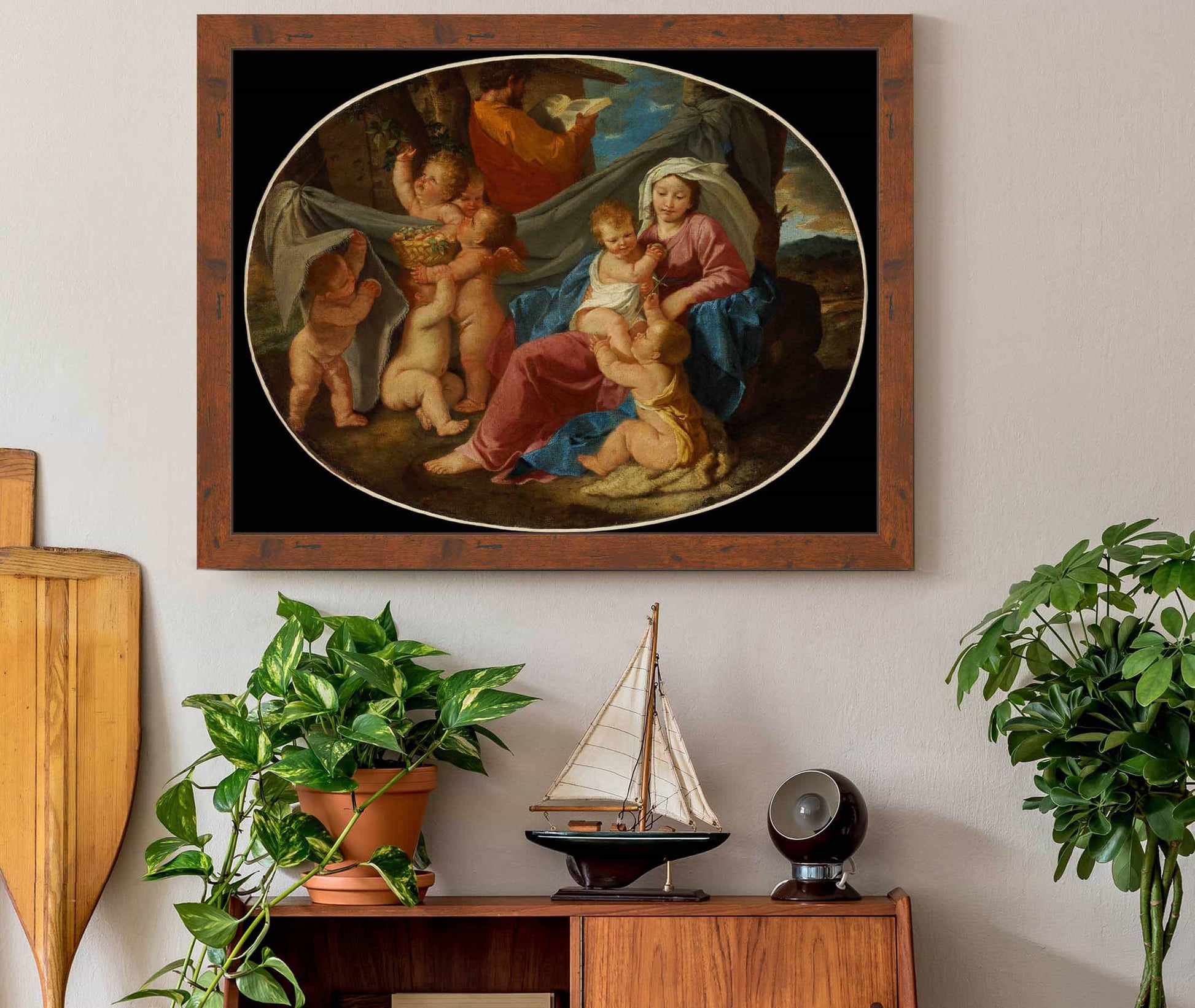 The Rest On The Flight Into Egypt by Nicolas Poussin
