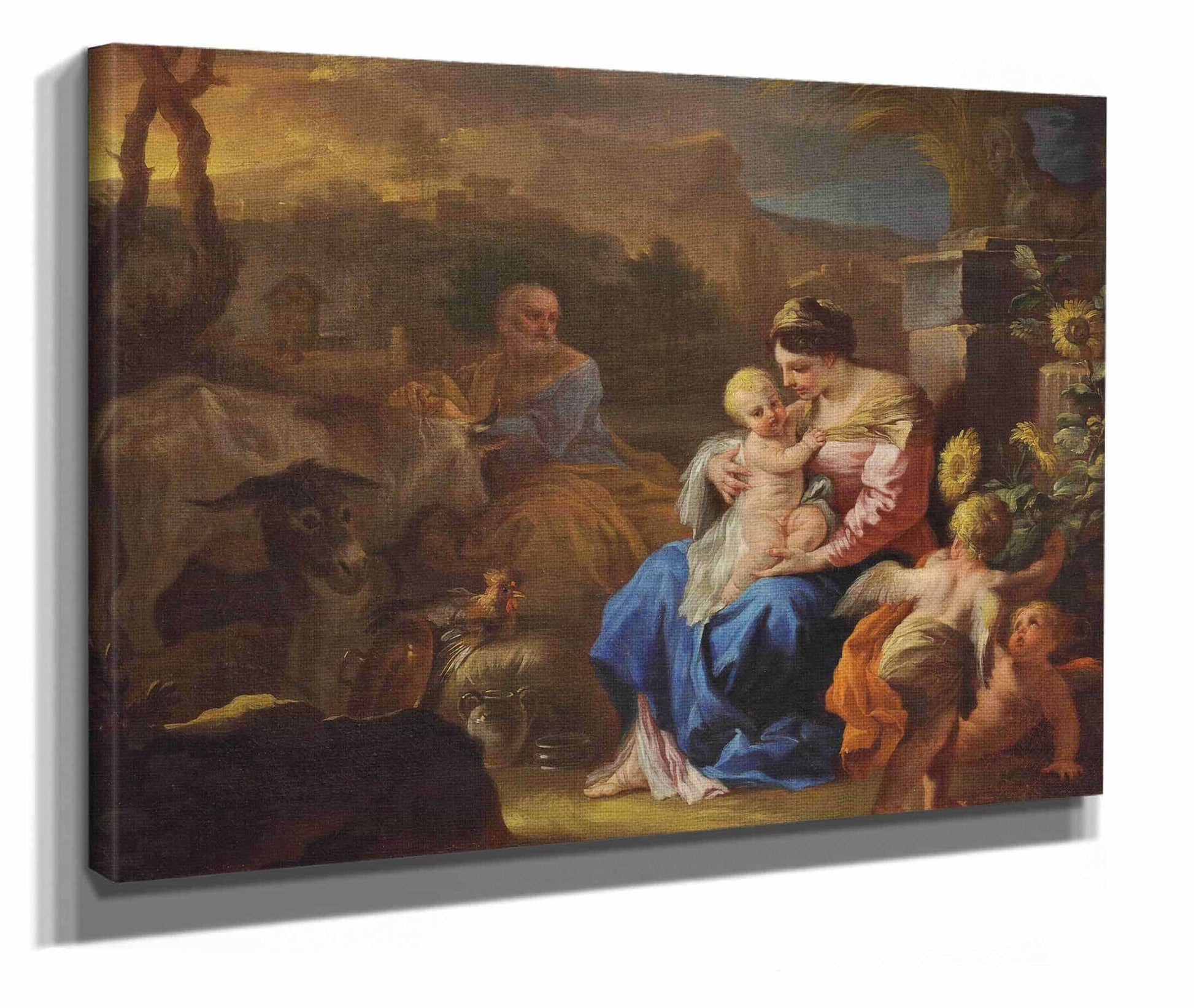 The Rest On The Flight Into Eygpt by Francesco Solimena