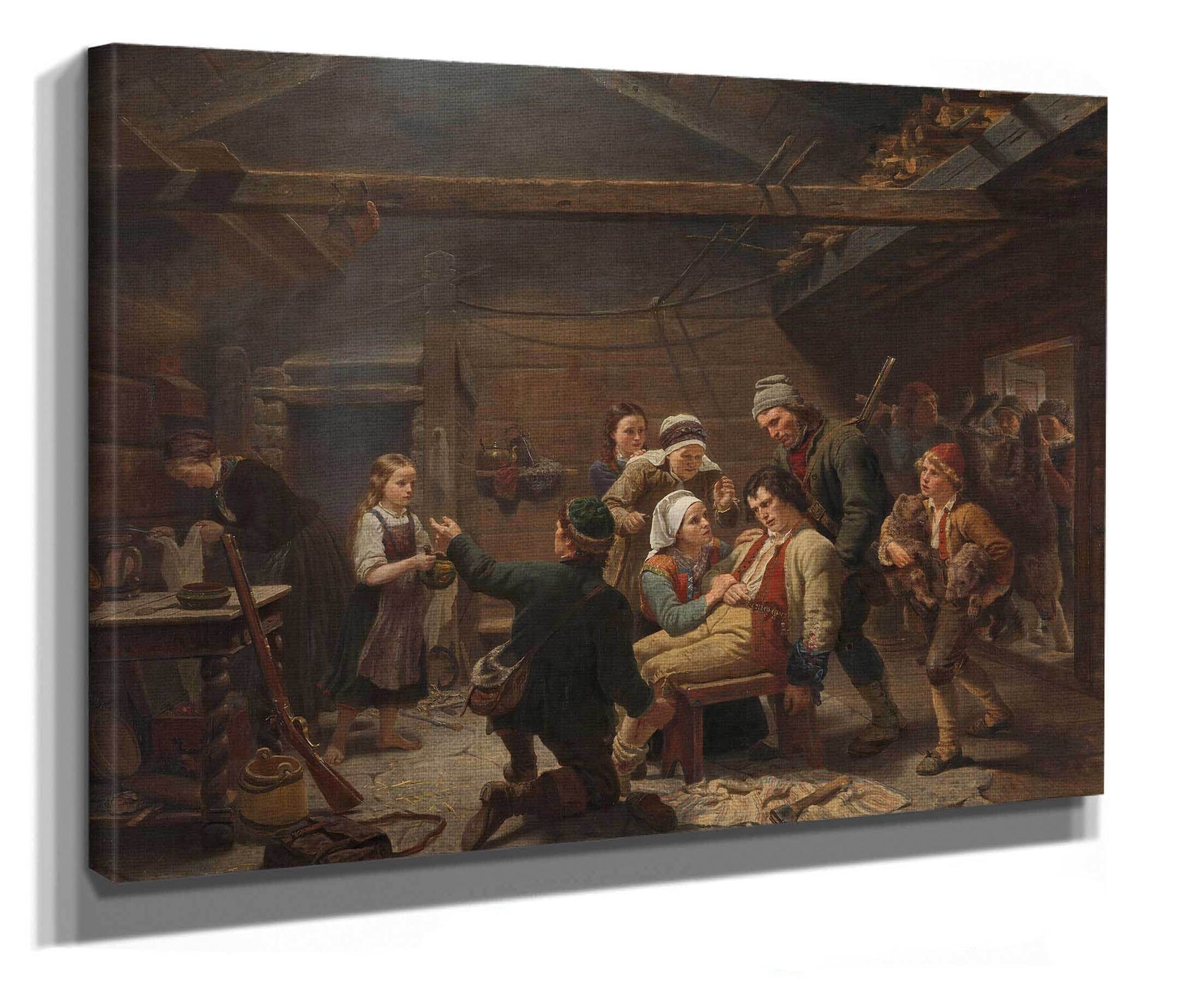 The Return Of The Bear Hunter by Adolph Tidemand