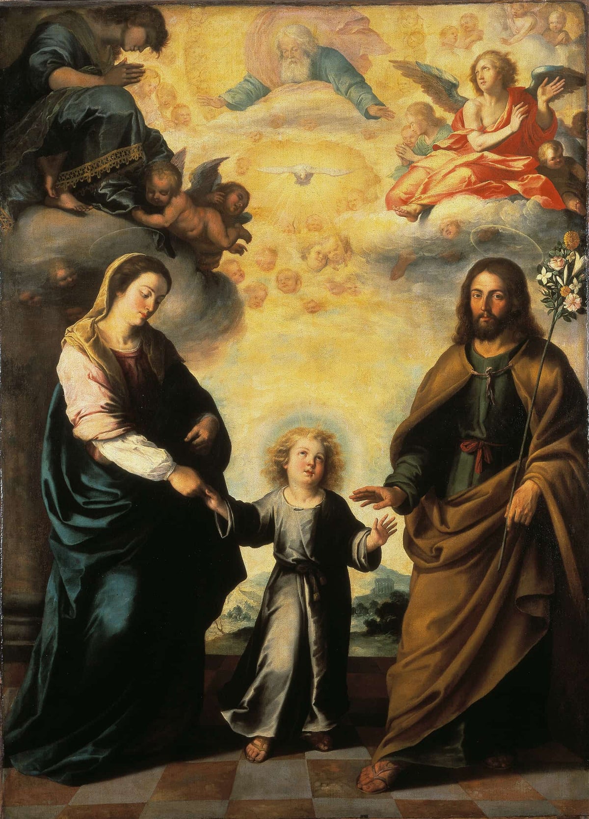 The Return Of The Holy Family From Egypt by Bartolome Esteban Murillo