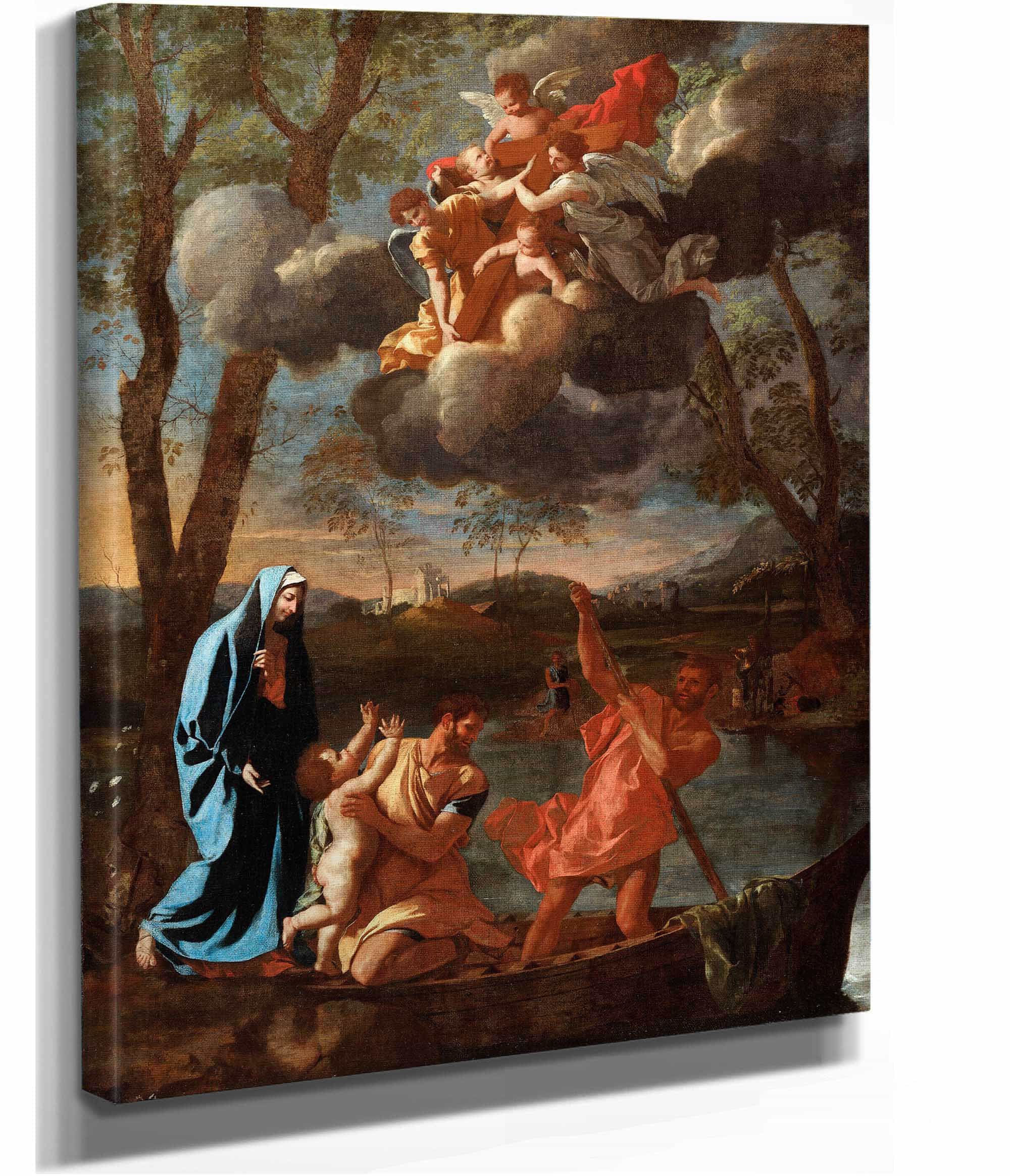 The Return Of The Holy Family To Nazareth by Nicolas Poussin