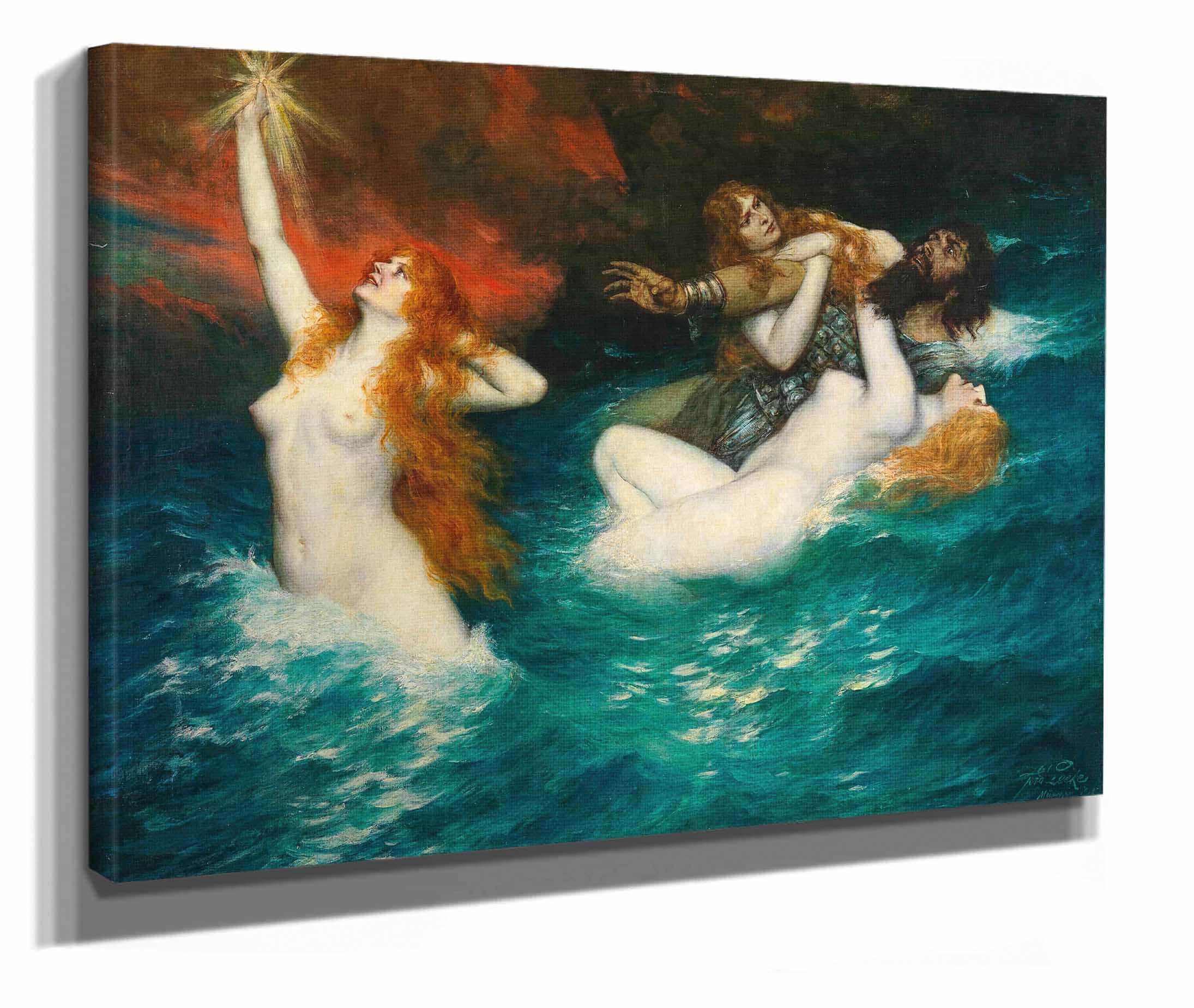 The Rhinemaidens by Ferdinand Leeke