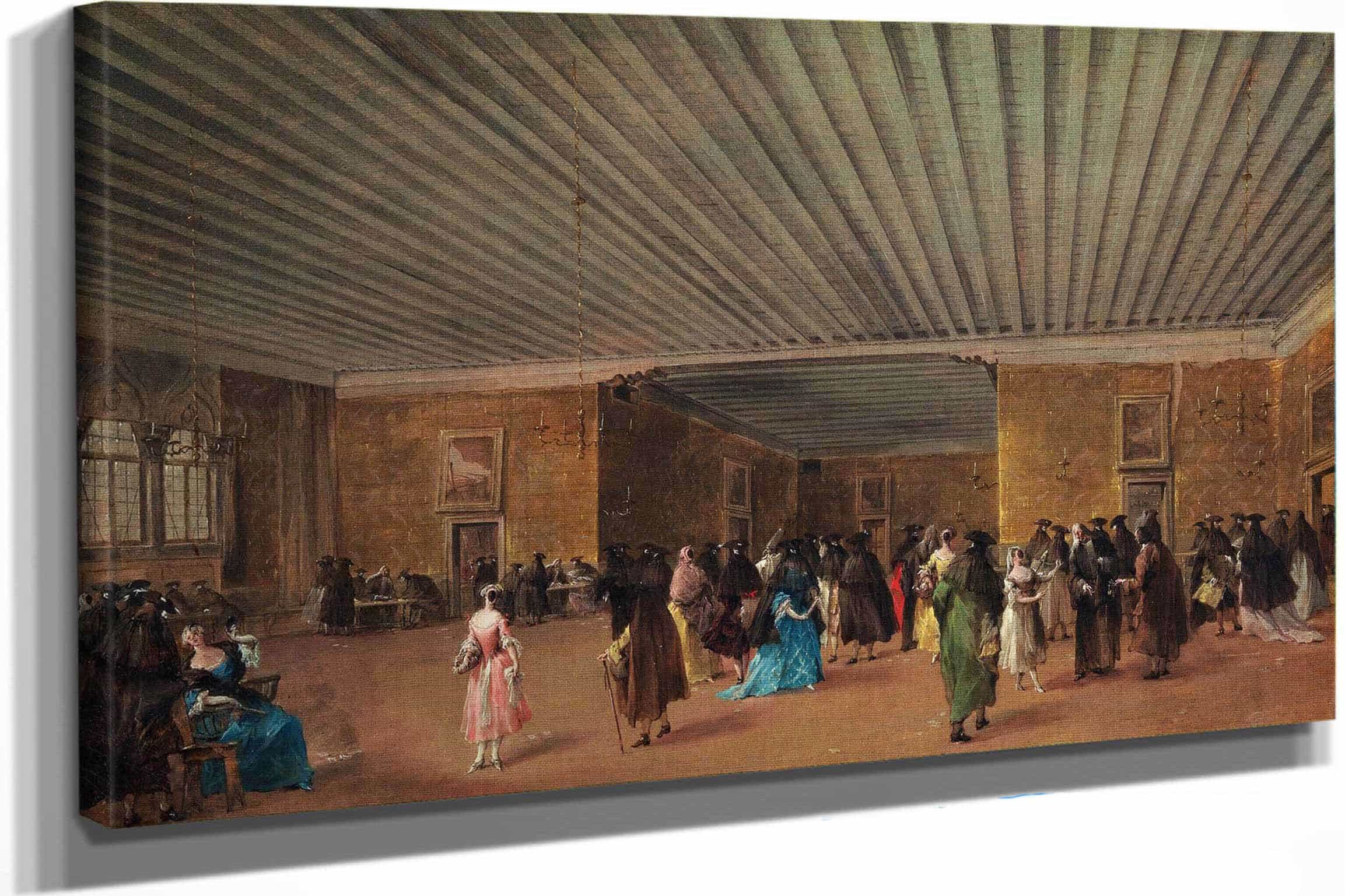 The Ridotto Pubblico At Palazzo Dandolo   by Francesco Guardi