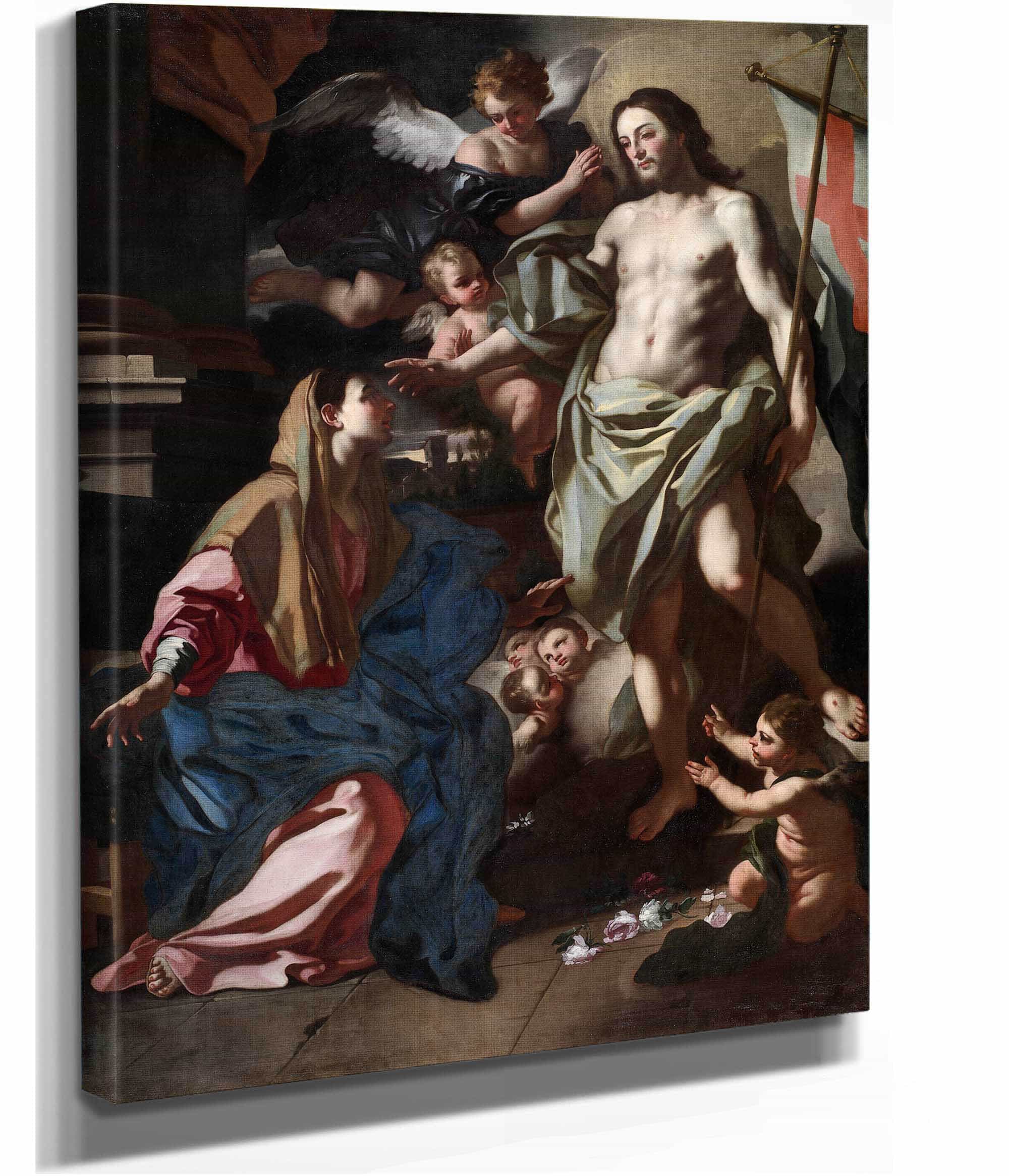 The Risen Christ Appearing To The Virgin by Francesco Solimena