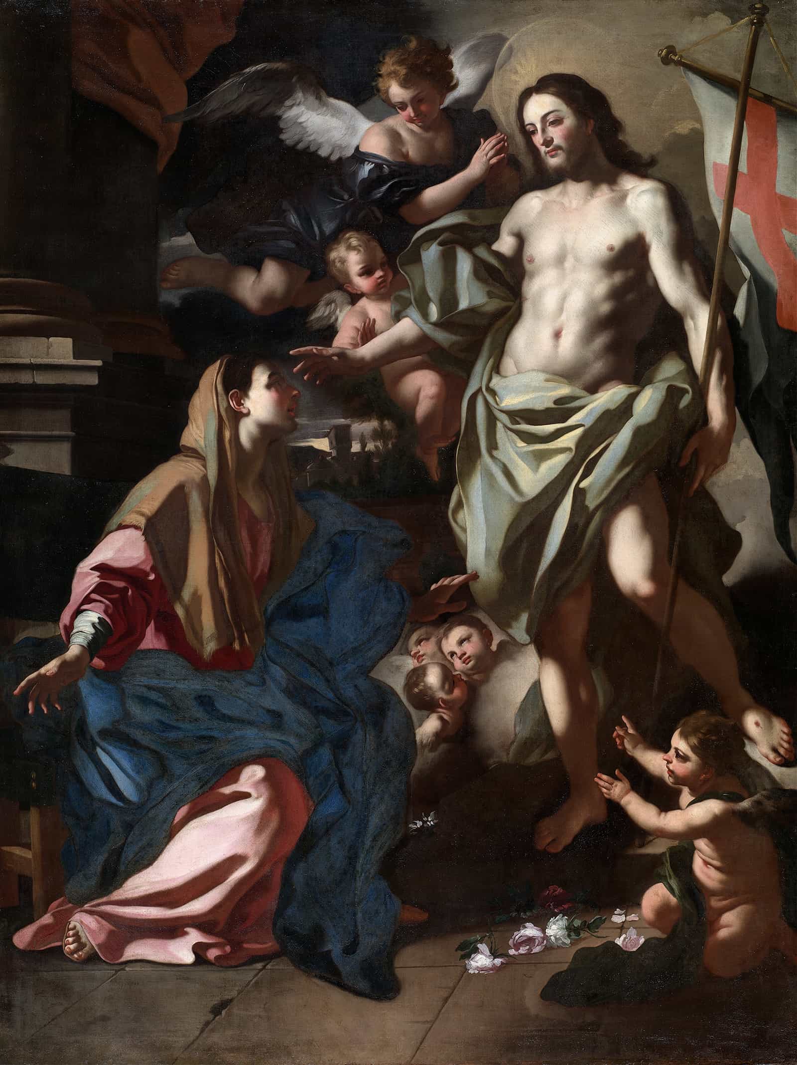The Risen Christ Appearing To The Virgin by Francesco Solimena