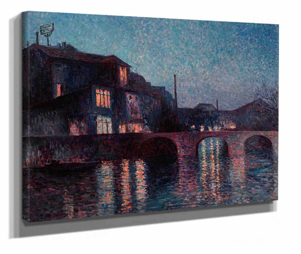 The River Sambre In Charleroi by Maximilien Luce