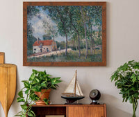 The Road From Moret To Saint Mammes  by Alfred Sisley