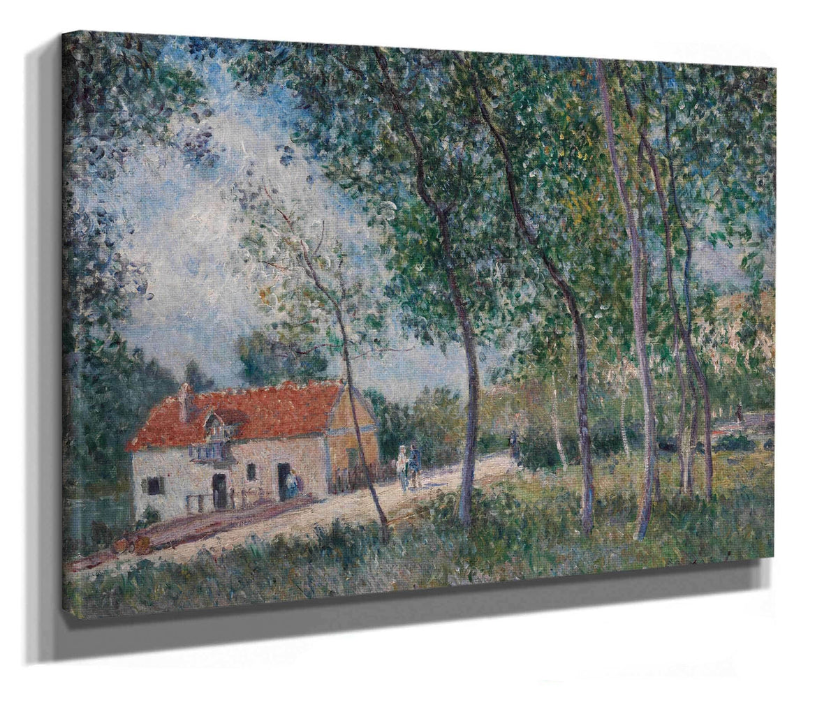 The Road From Moret To Saint Mammes  by Alfred Sisley