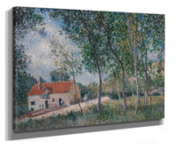 The Road From Moret To Saint Mammes  by Alfred Sisley