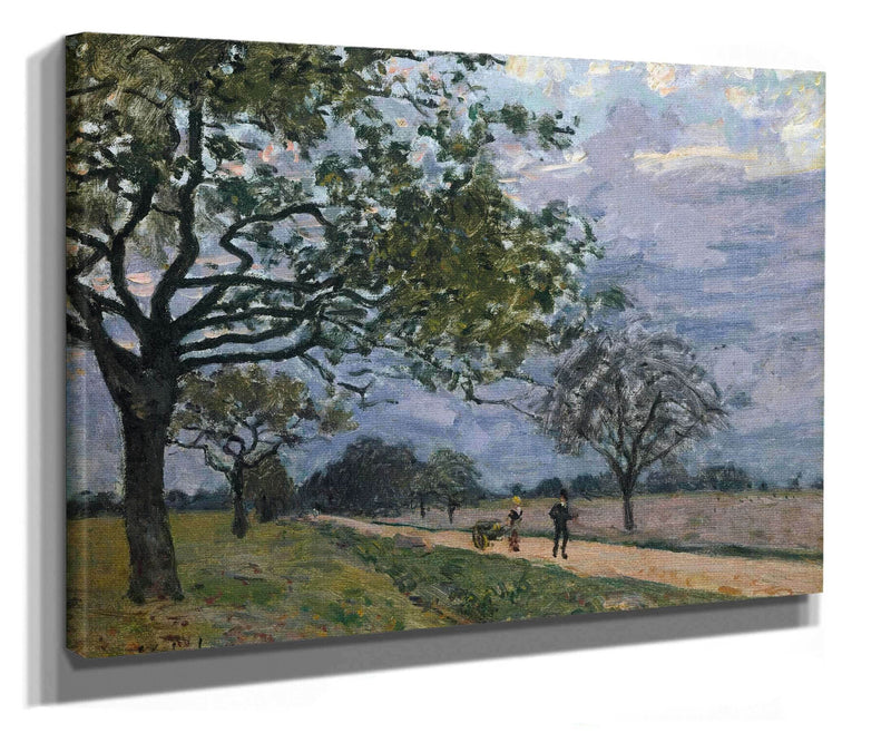 The Road From Versailles To Louveciennes by Alfred Sisley