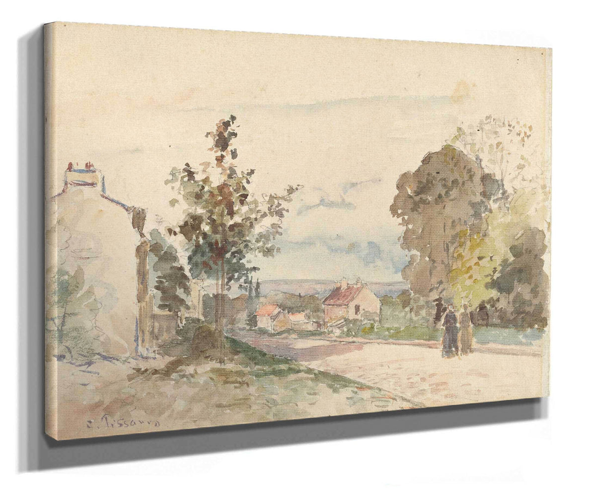 The Road From Versailles To Louveciennes by Camille Pissarro