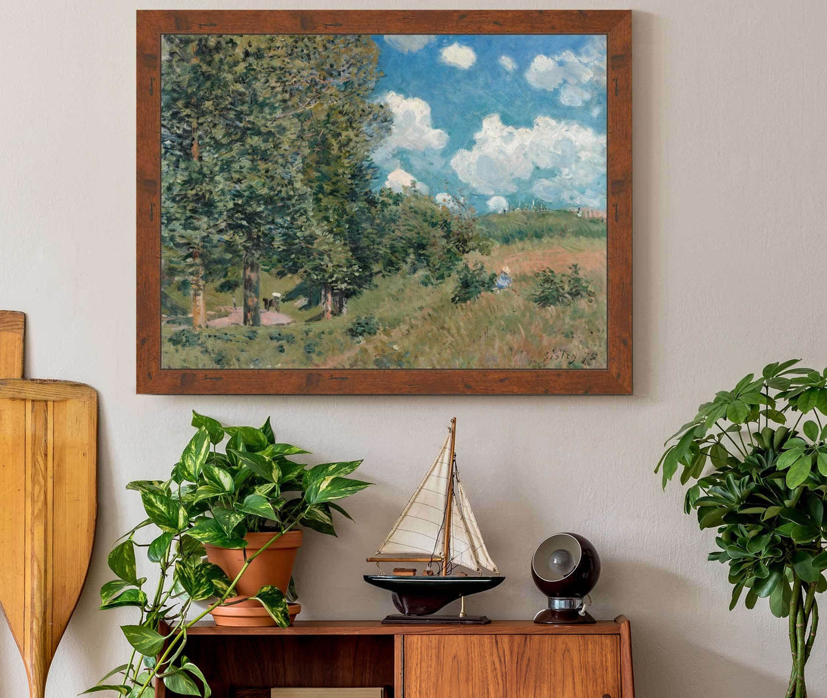 The Road From Versailles To Saint Germain by Alfred Sisley