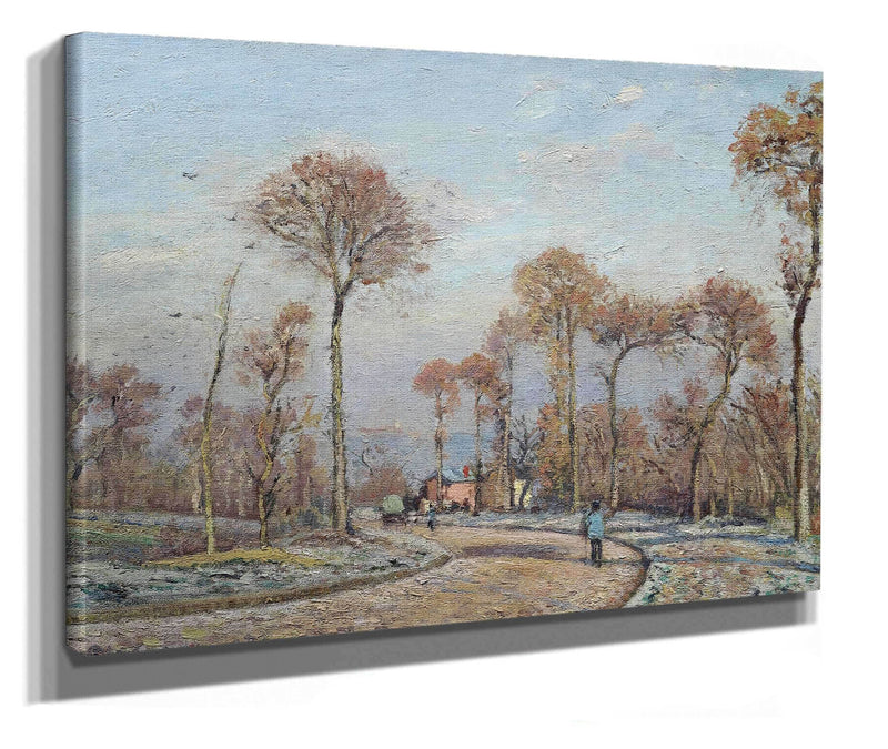 The Road To Versailles Louveciennesmorning Frost by Camille Pissarro