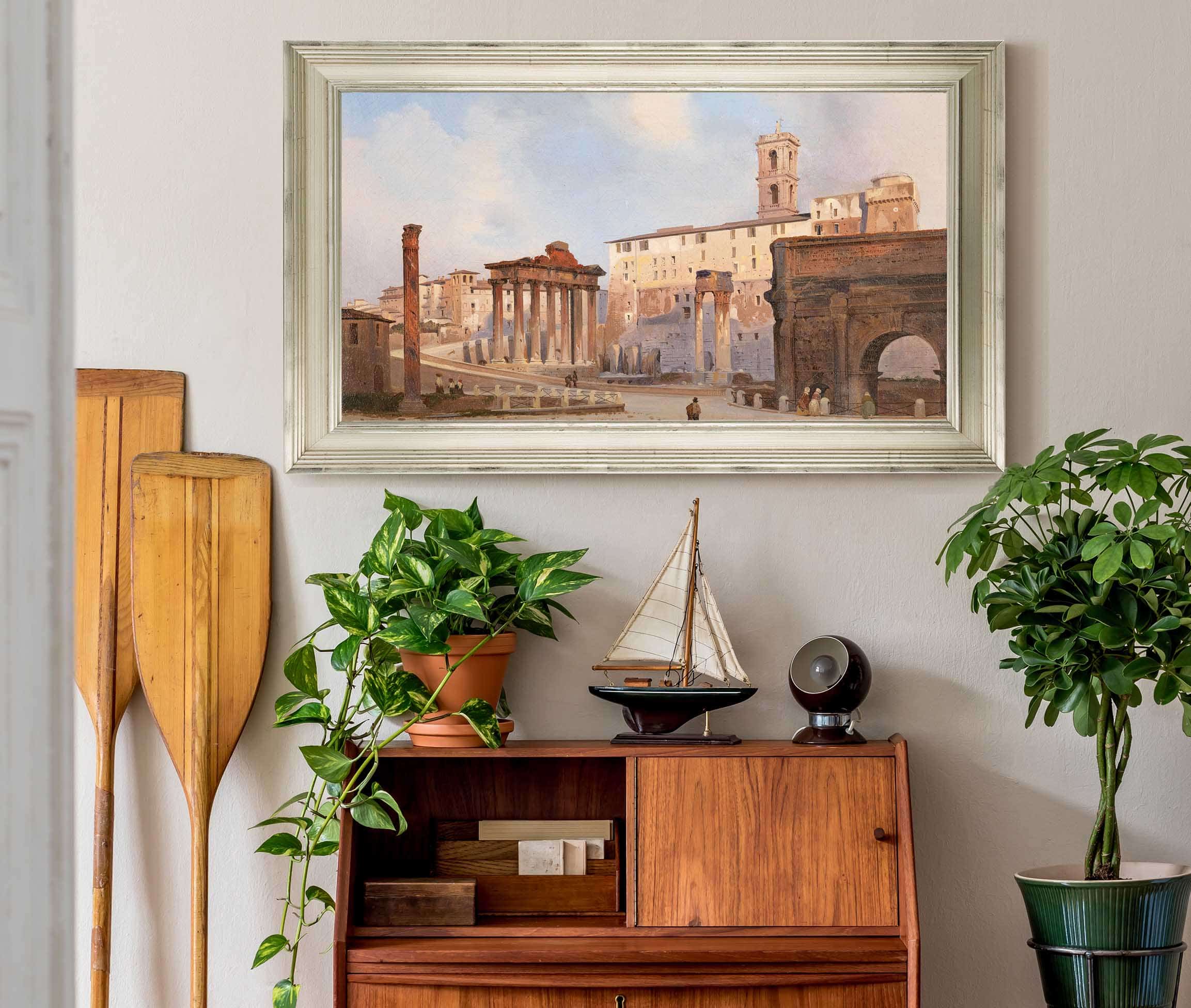 The Roman Forum by Ippolito Caffi