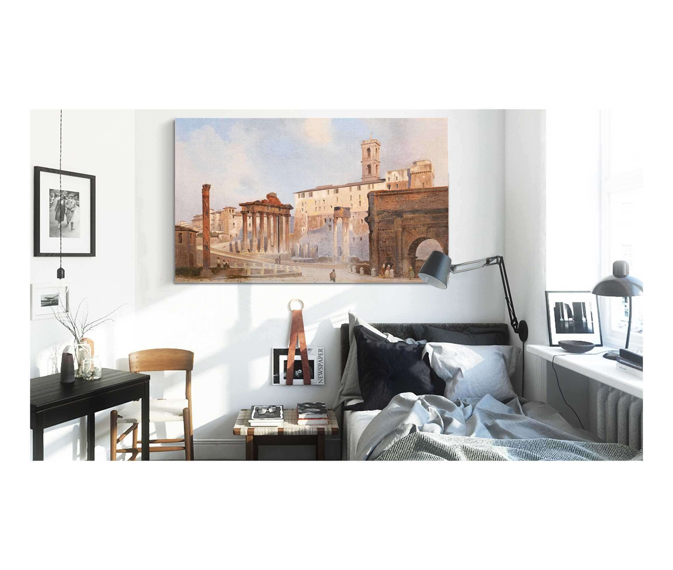 The Roman Forum by Ippolito Caffi