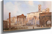 The Roman Forum by Ippolito Caffi