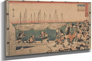 The Ronin Embarking by Ando Hiroshige
