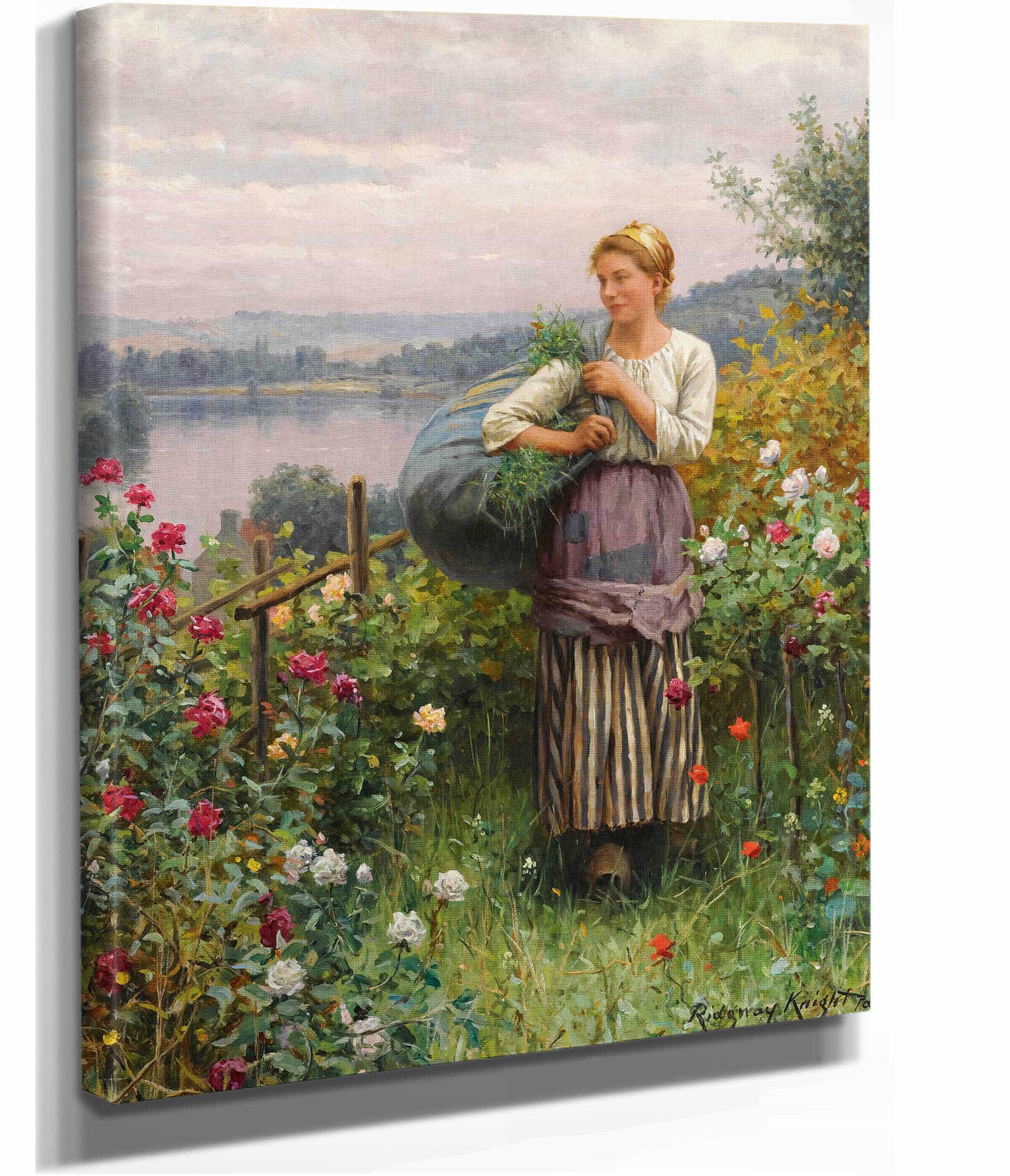 The Rose Garden by Daniel Ridgway Knight