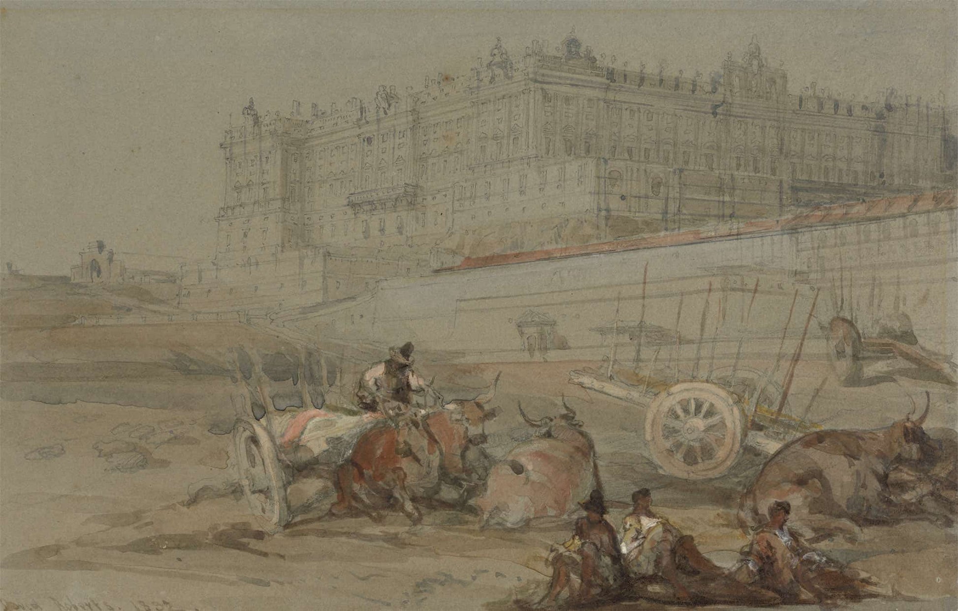 The Royal Palace Madrid by David Roberts