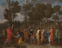 The Sacrament Of Ordination Christ Presenting The Keys To Saint Peter by Nicolas Poussin