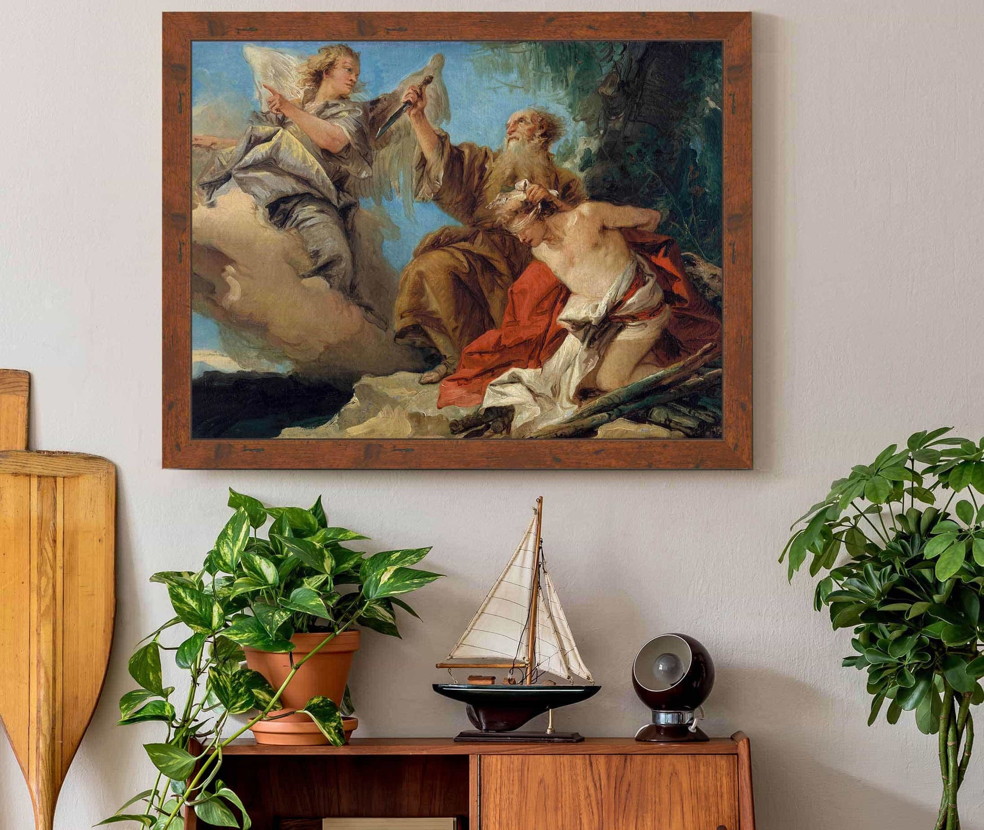 The Sacrifice Of Isaac Mid S by Giovanni Domenico Tiepolo